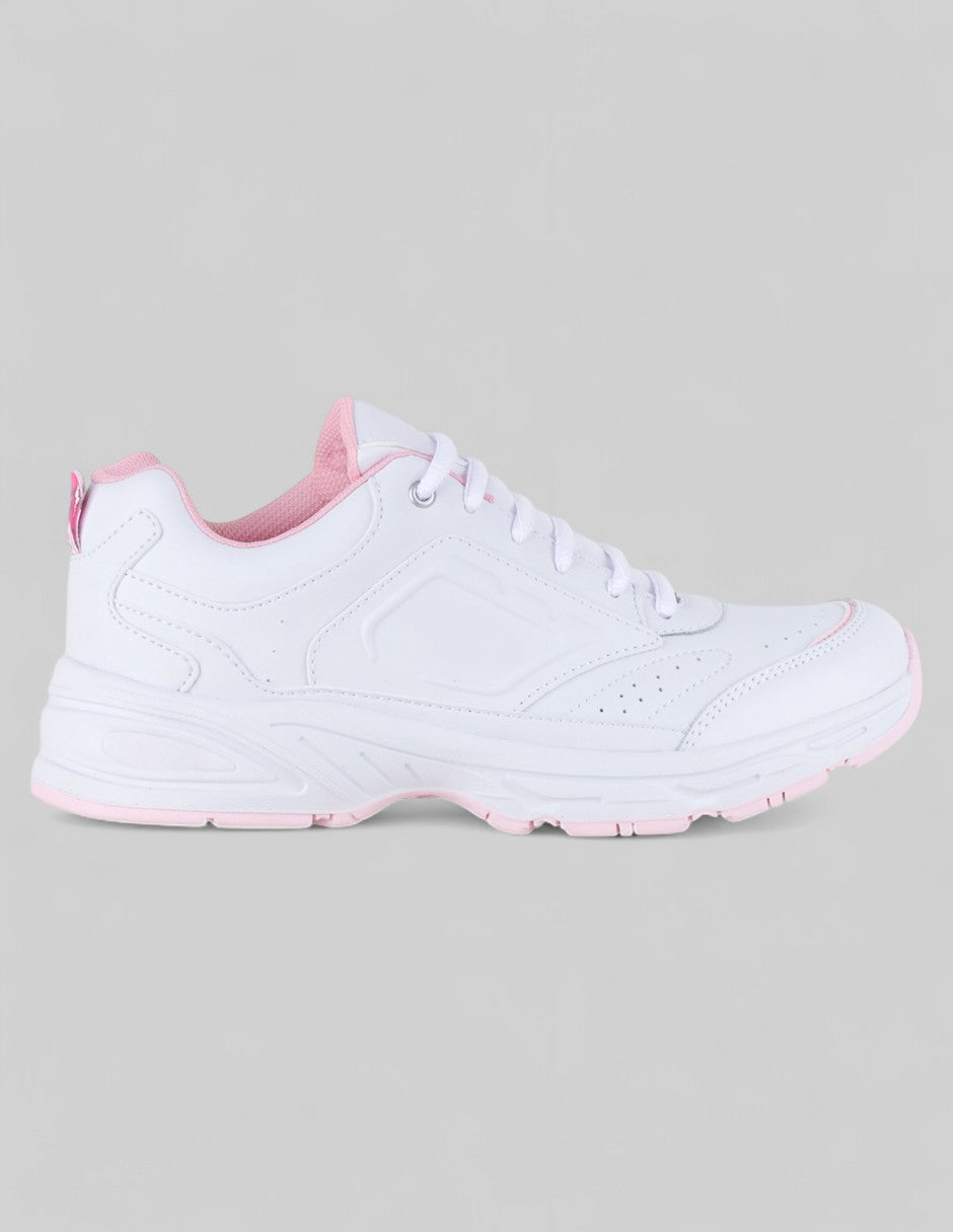 Tenis tipo deportivo A&P en Piel vegana – Blanco