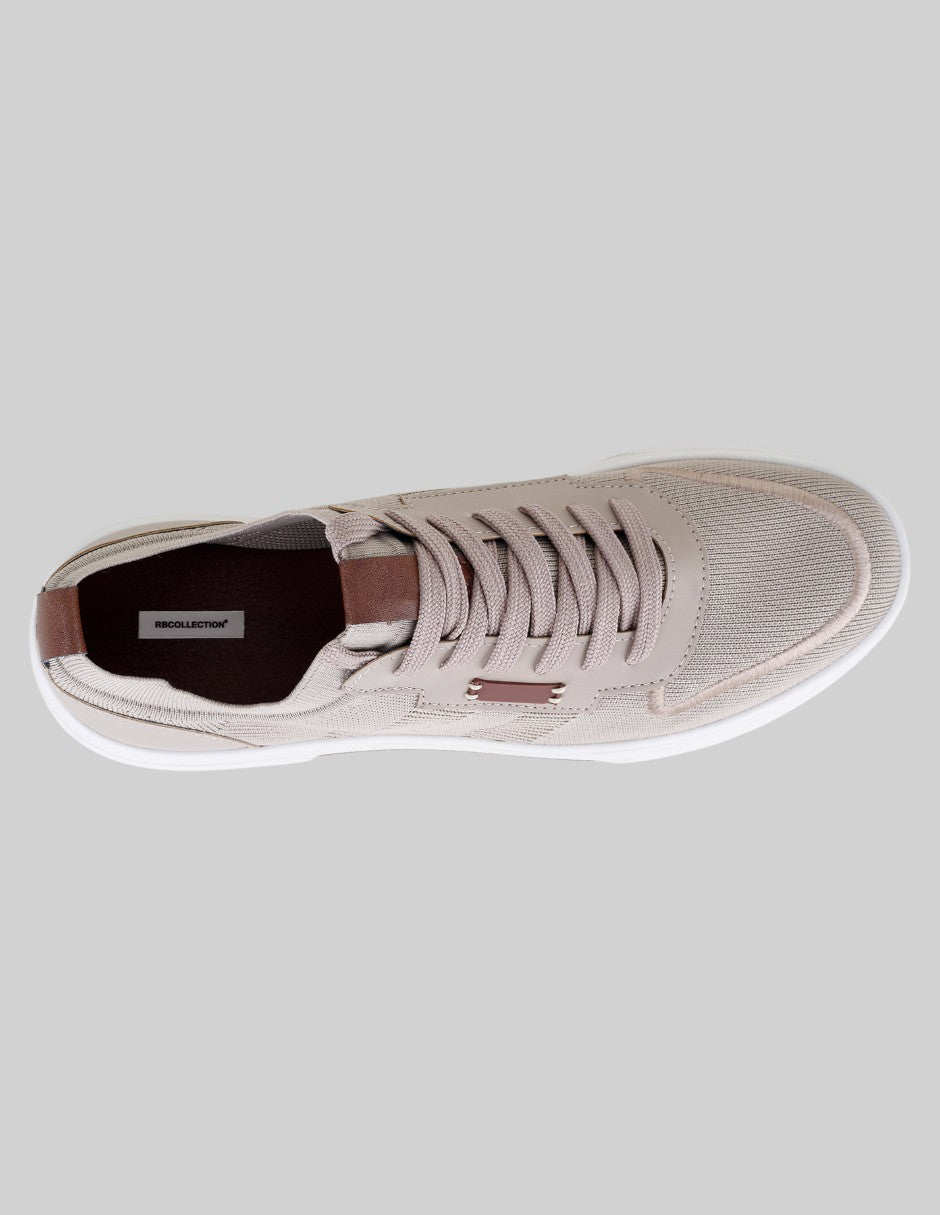 Tenis con cordones  Urban en Textil – Beige