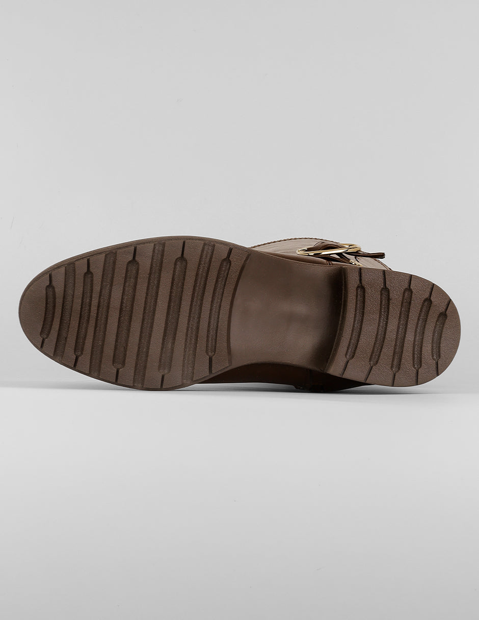 Botas altas Hella en Piel vegana – Café