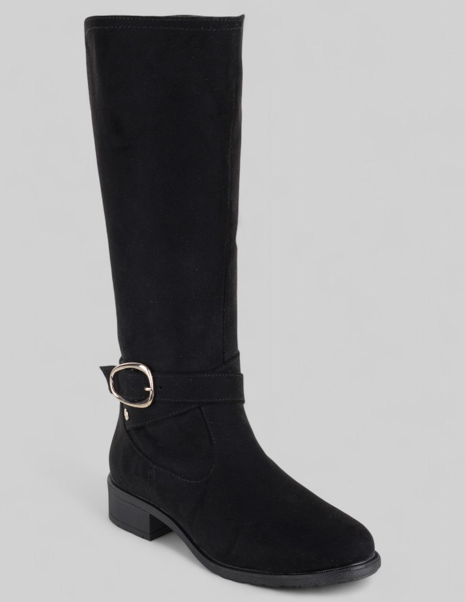 Botas altas Exterior Gamuza Color Negro Para Mujer De RBCOLLECTION
