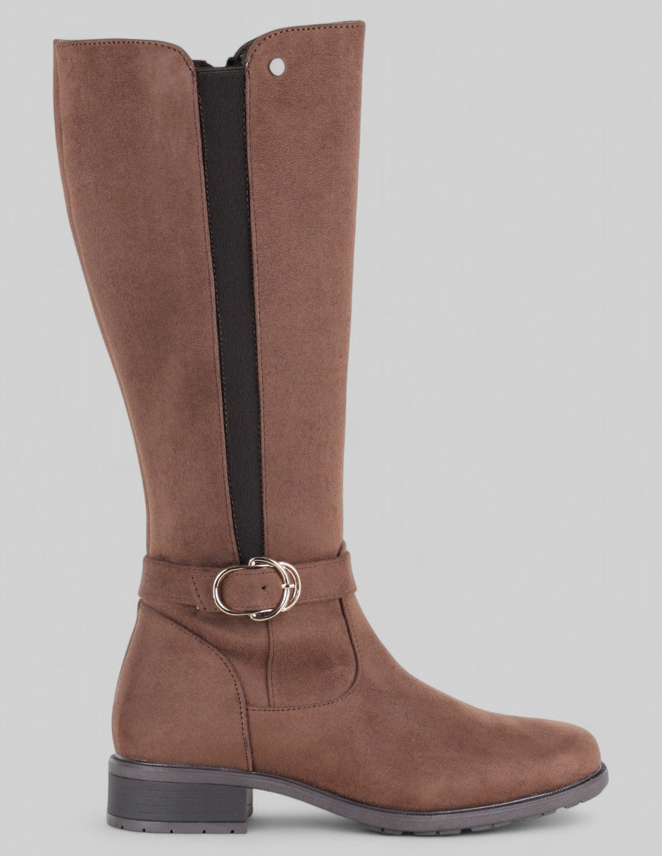 Botas altas Walk en Gamuza – Café