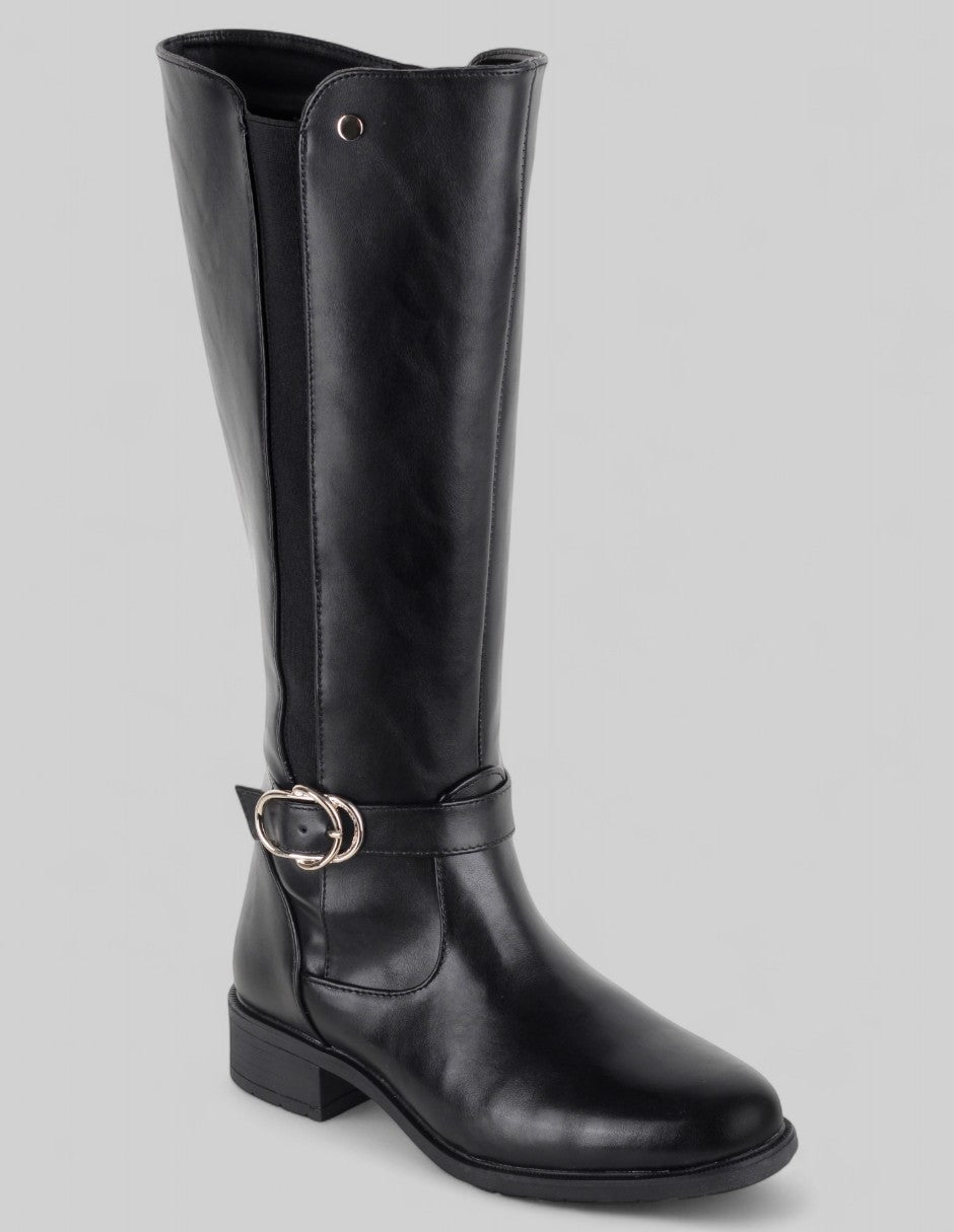 Botas altas Exterior Piel vegana Color Negro Para Mujer De RBCOLLECTION