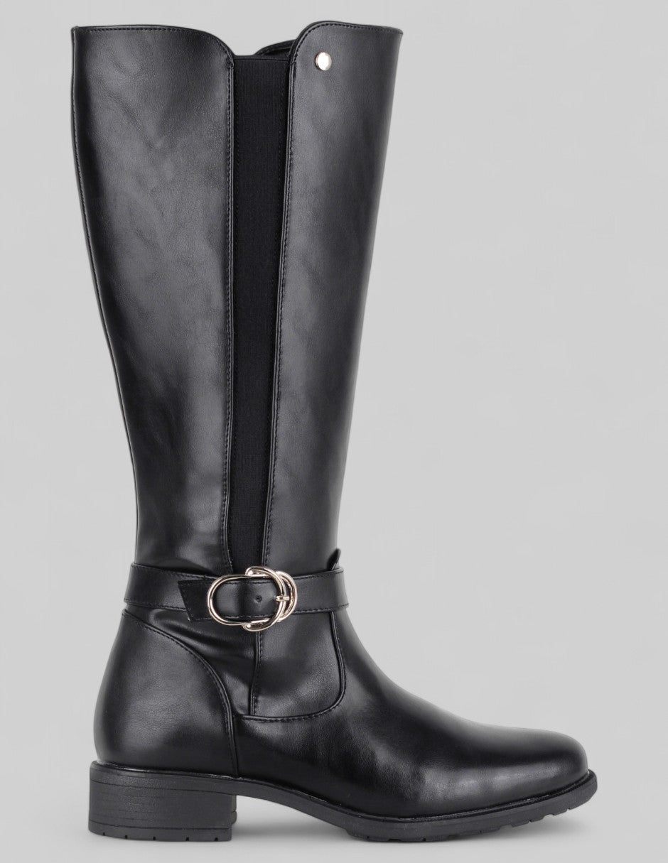 Botas altas Walk en Piel vegana – Negro