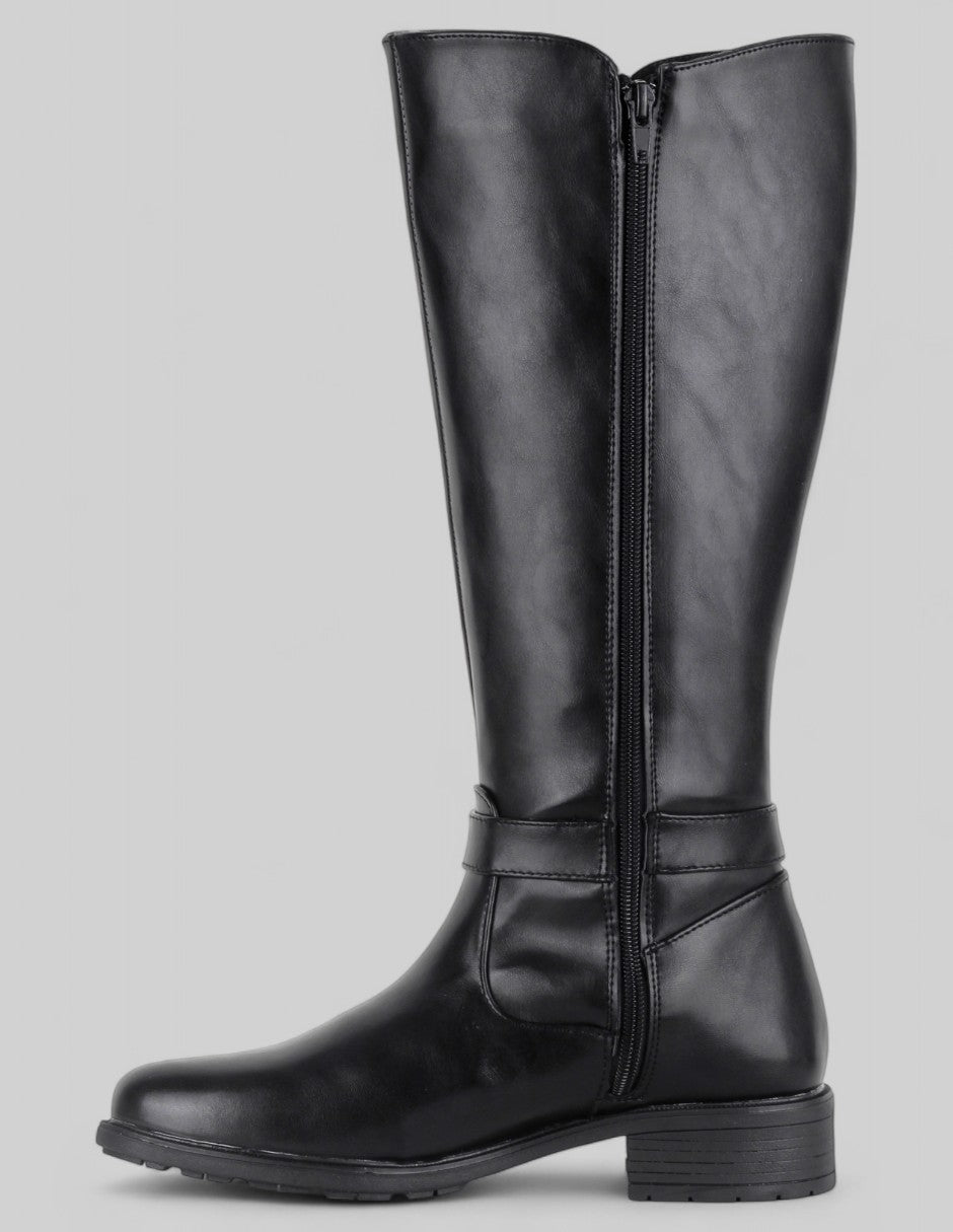 Botas altas Walk en Piel vegana – Negro