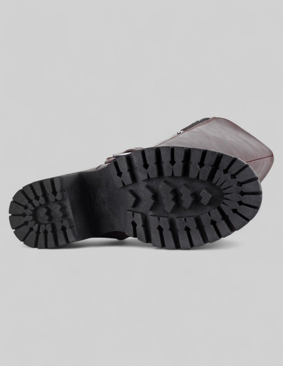 Botas altas Hella en Piel vegana – Rojo