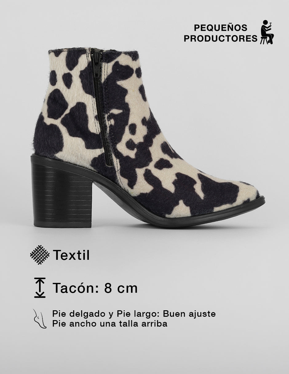Botas tipo western West en Textil – Multicolor