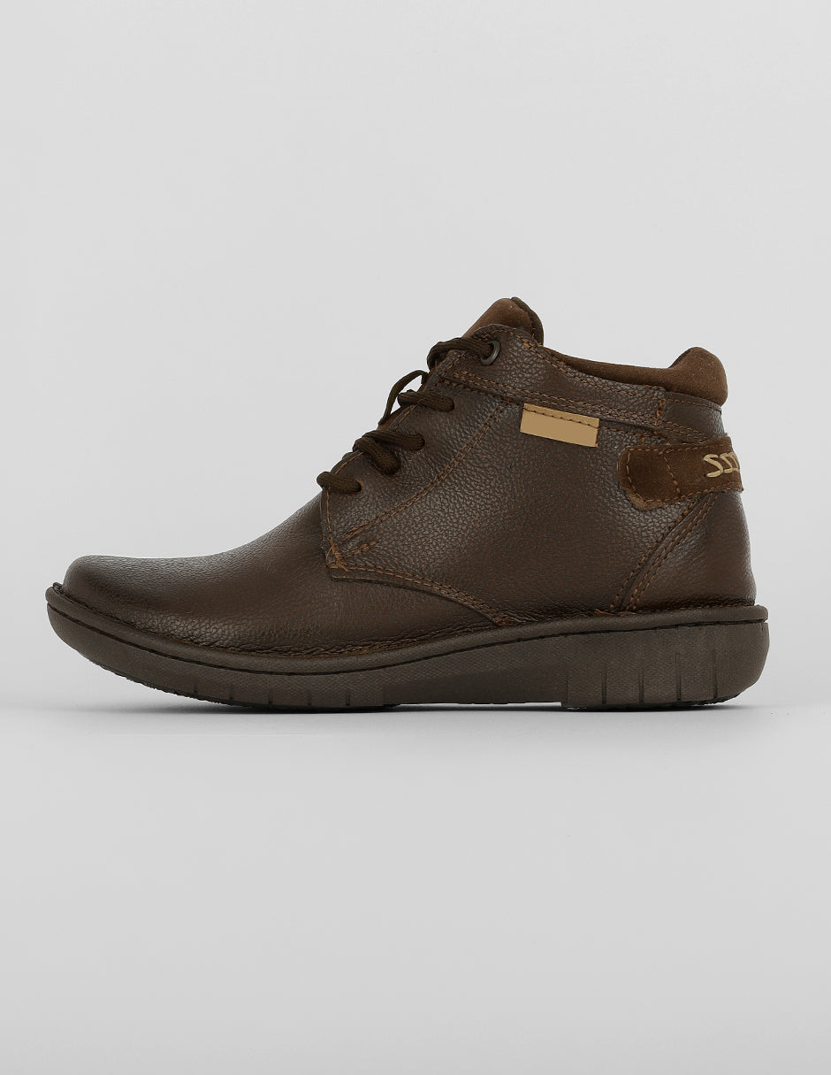 Botas casuales Exterior Piel Color Café Para Mujer De RBCOLLECTION