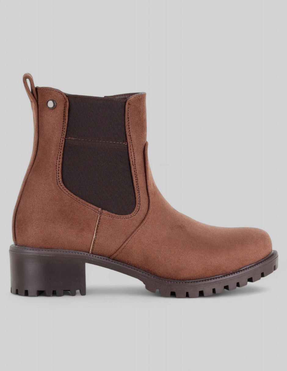 Botas casuales Bike en Gamuza – Café