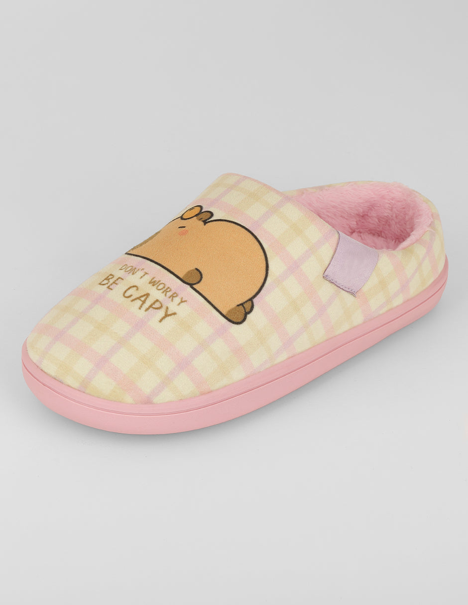 Pantuflas Cozy en Textil – Multicolor