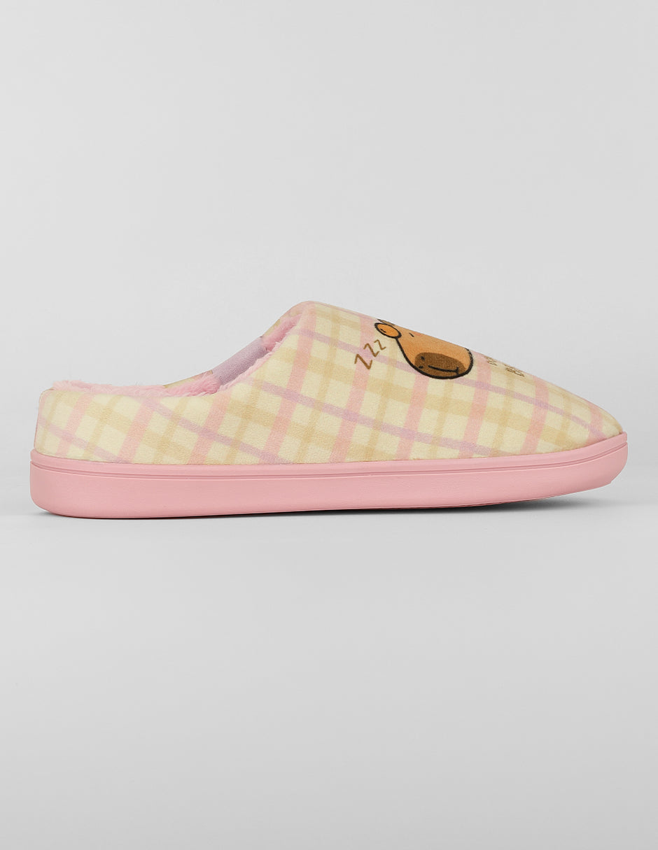 Pantuflas Cozy en Textil – Multicolor
