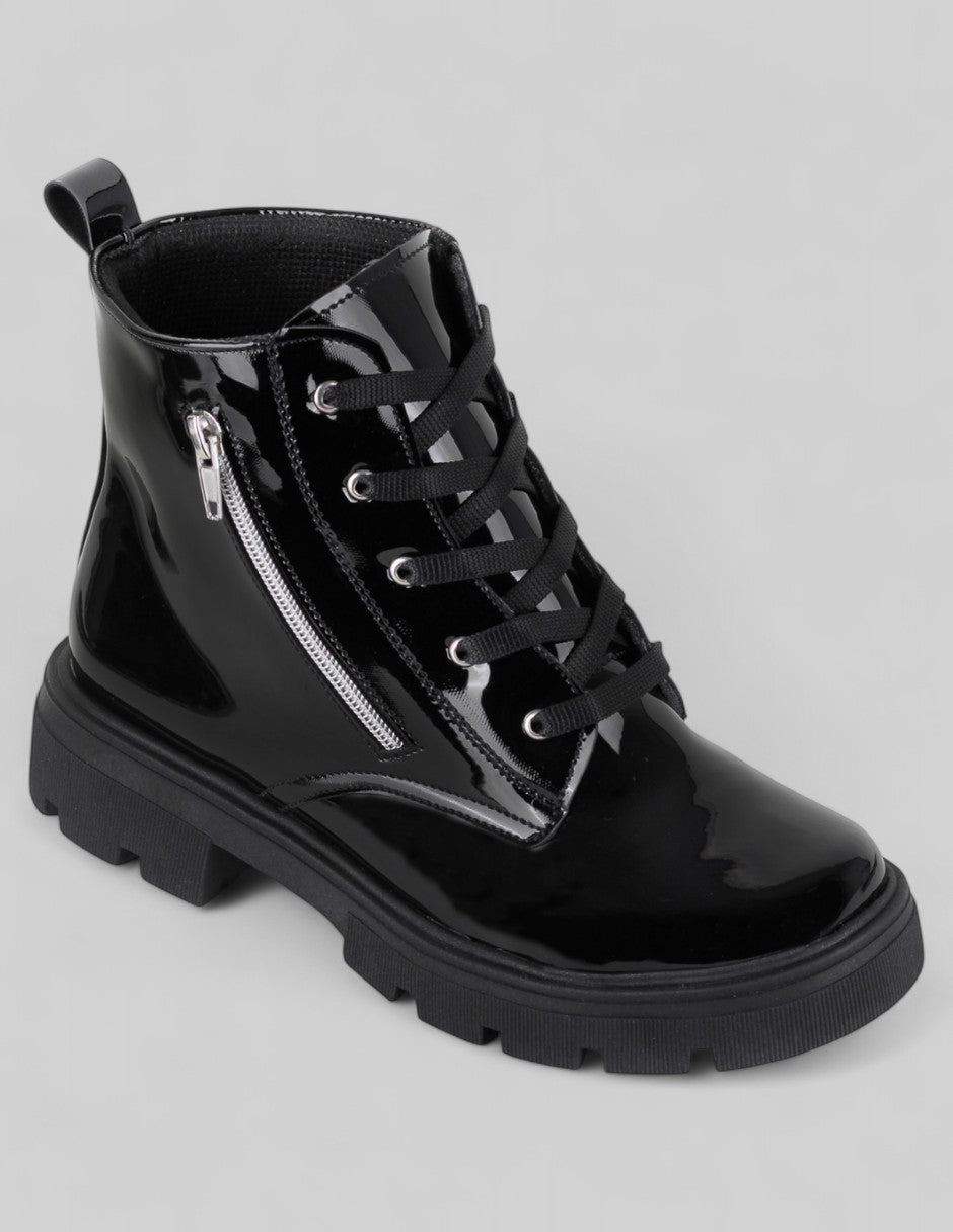Botas casuales Exterior Charol Color Negro Para Mujer De RBCOLLECTION