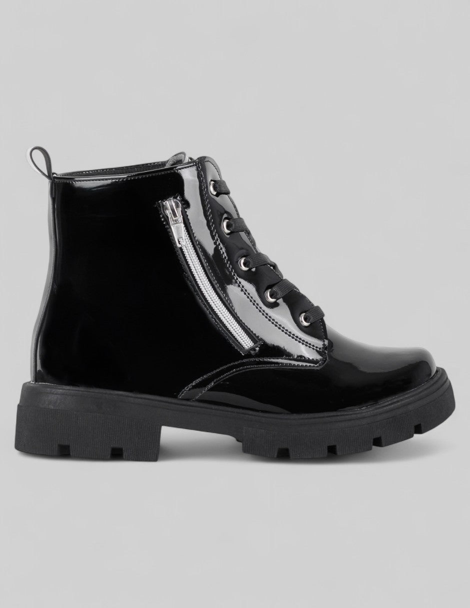 Botas casuales Bike en Charol – Negro