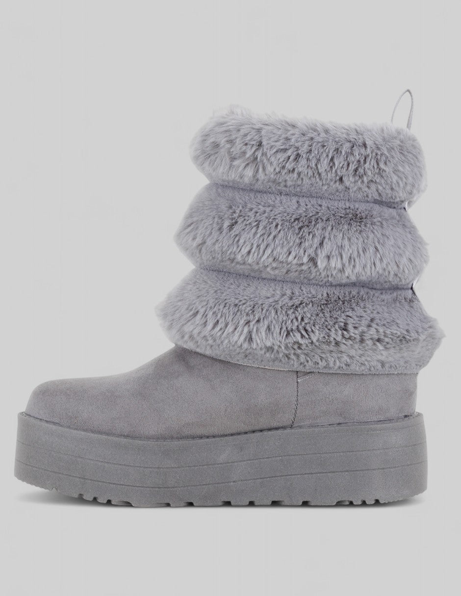 Botas casuales Bosqui en Textil – Gris