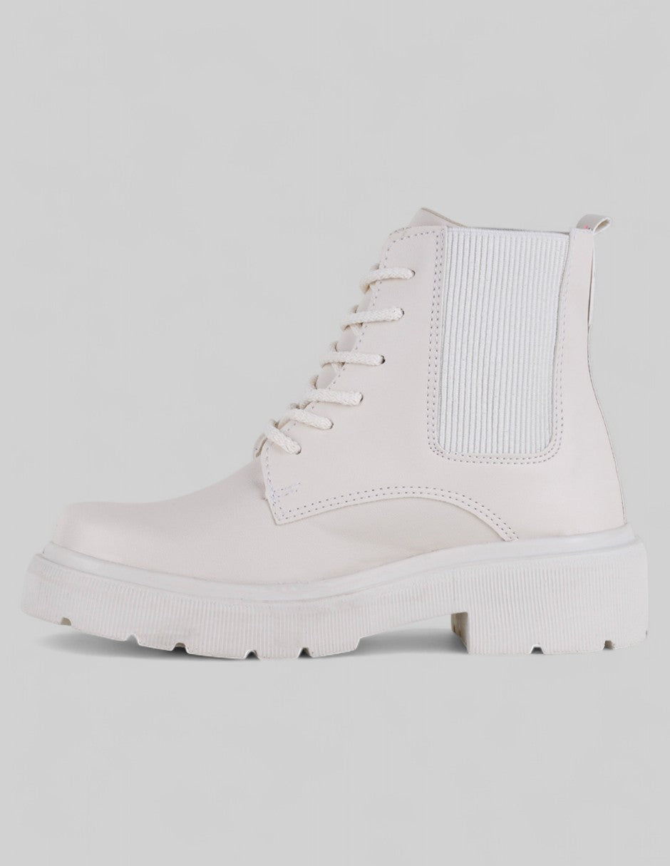 Botas Casuales Bike en Piel vegana – Blanco