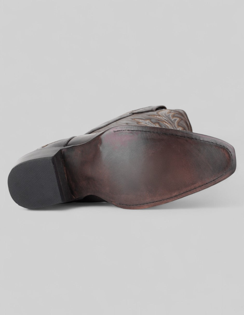 Botas tipo western Hand made en Piel – Café