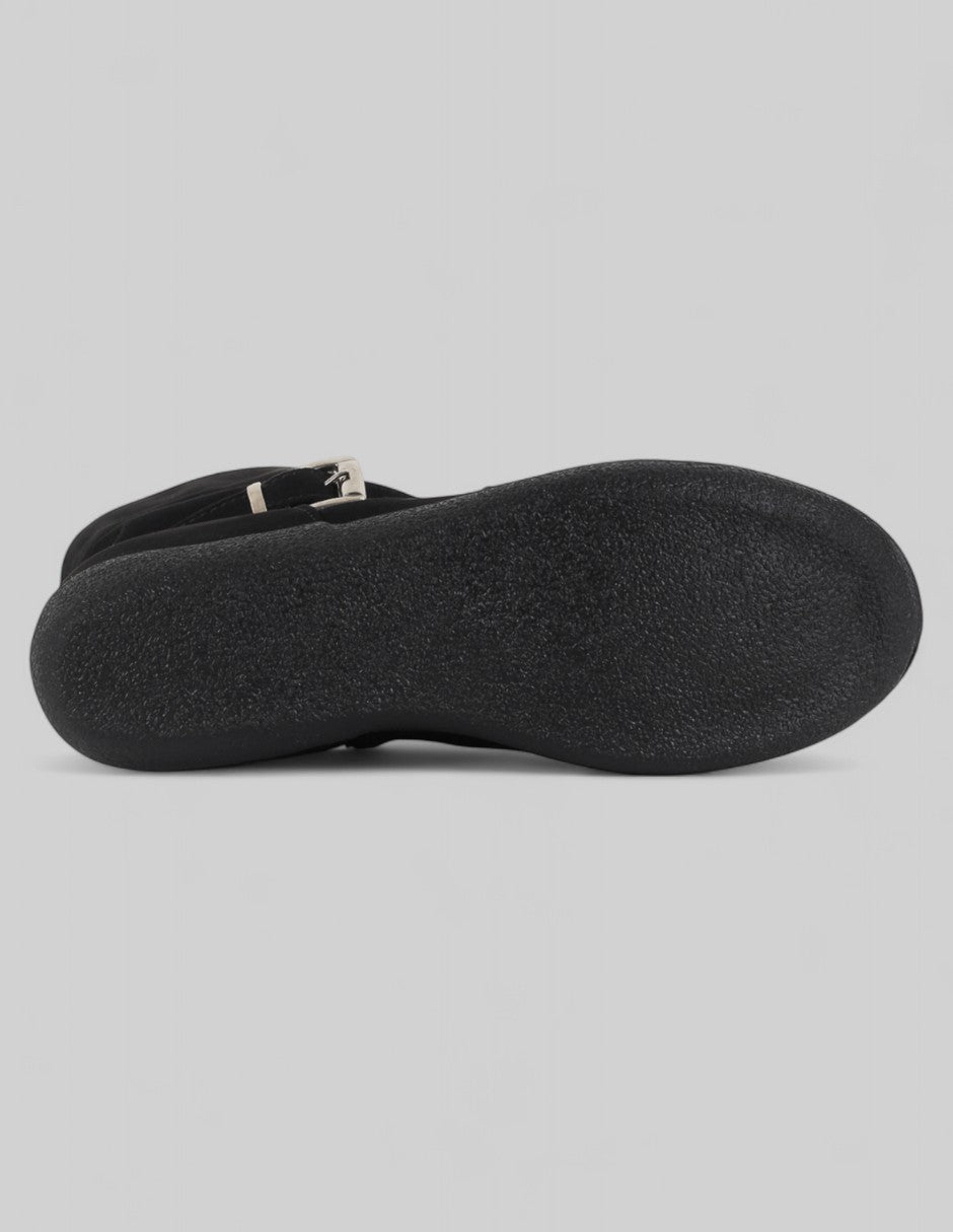 Botín con cuña Melody en Textil – Negro