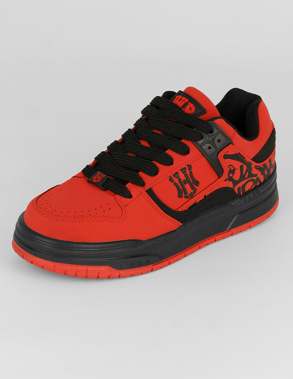 Tenis con cordones Urban en Sintético – Rojo