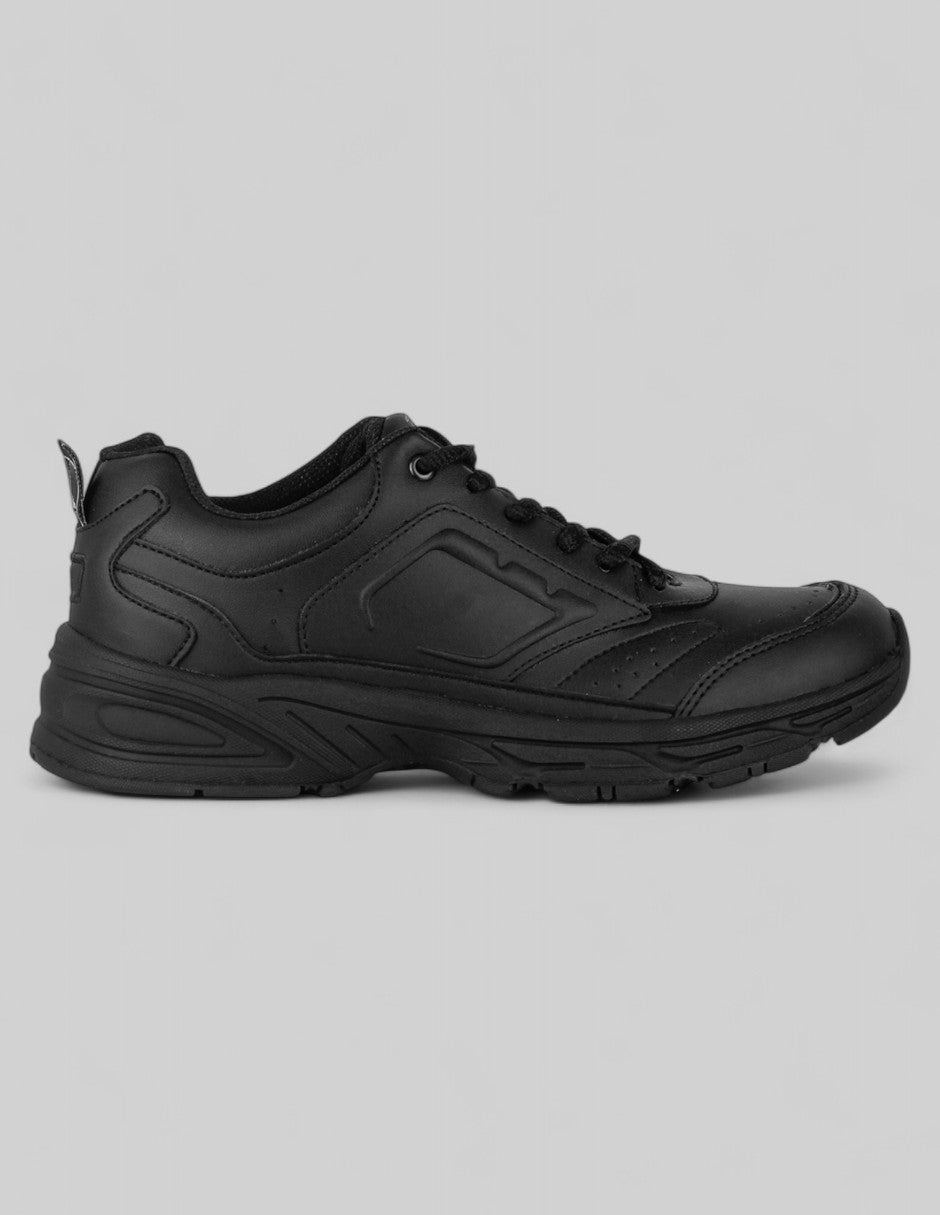 Tenis tipo deportivo A&P en Piel vegana – Negro