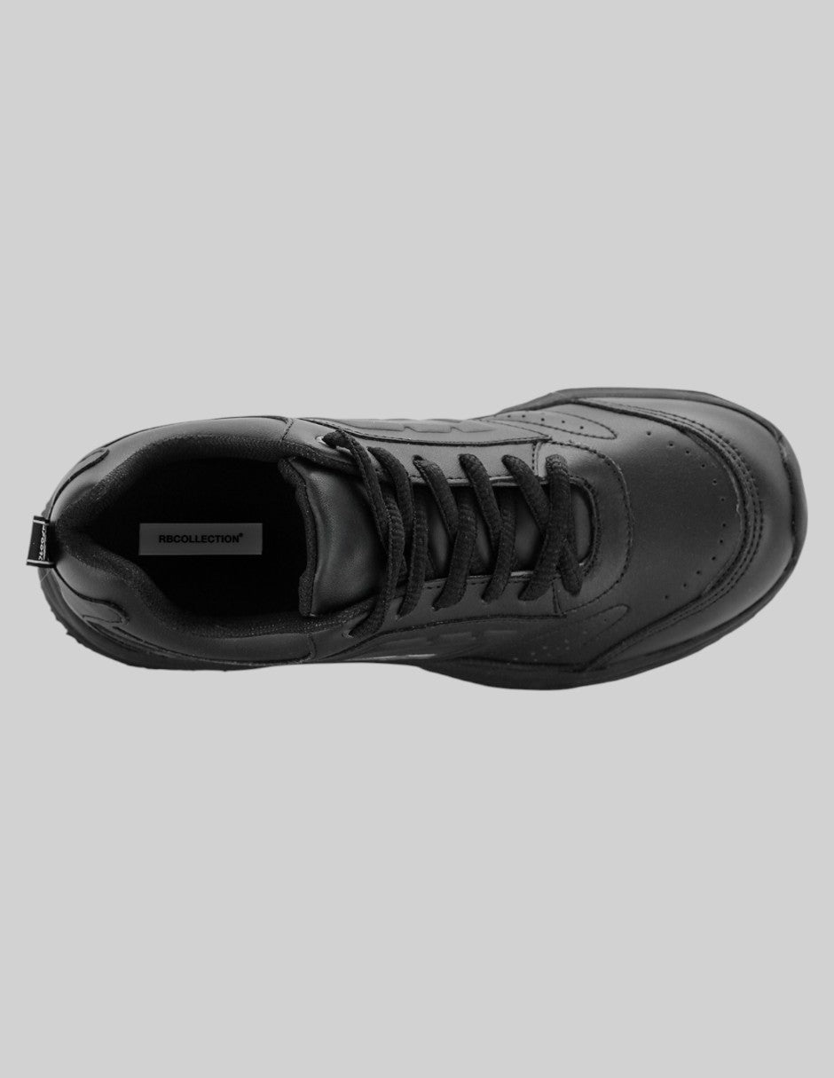 Tenis tipo deportivo A&P en Piel vegana – Negro