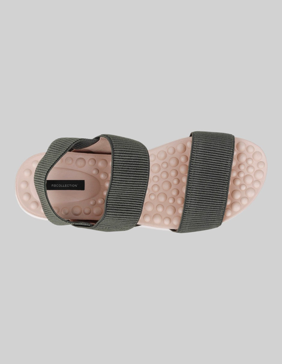 Sandalias con plataforma Soft en Textil – Verde