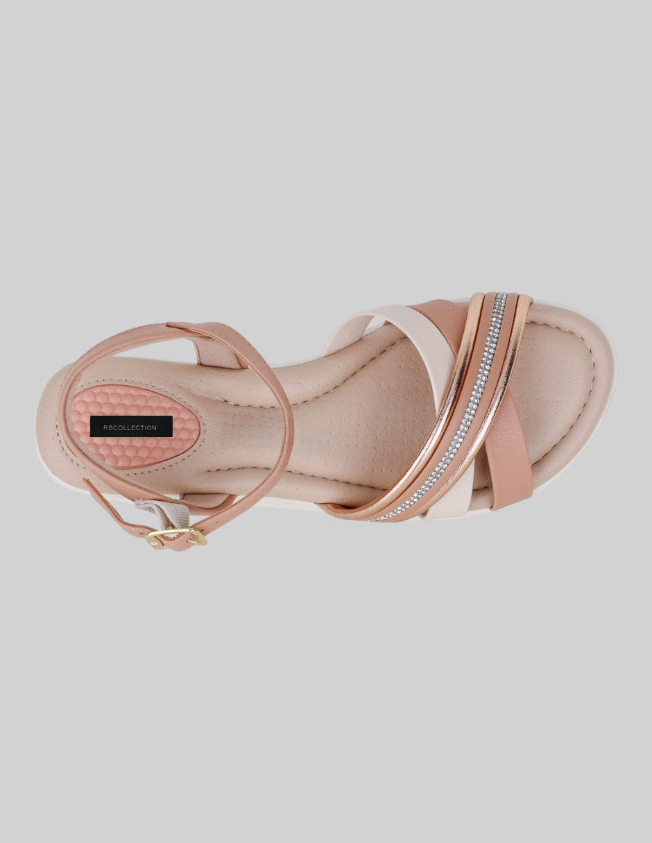 Sandalias con plataforma Soft en Piel vegana – Beige