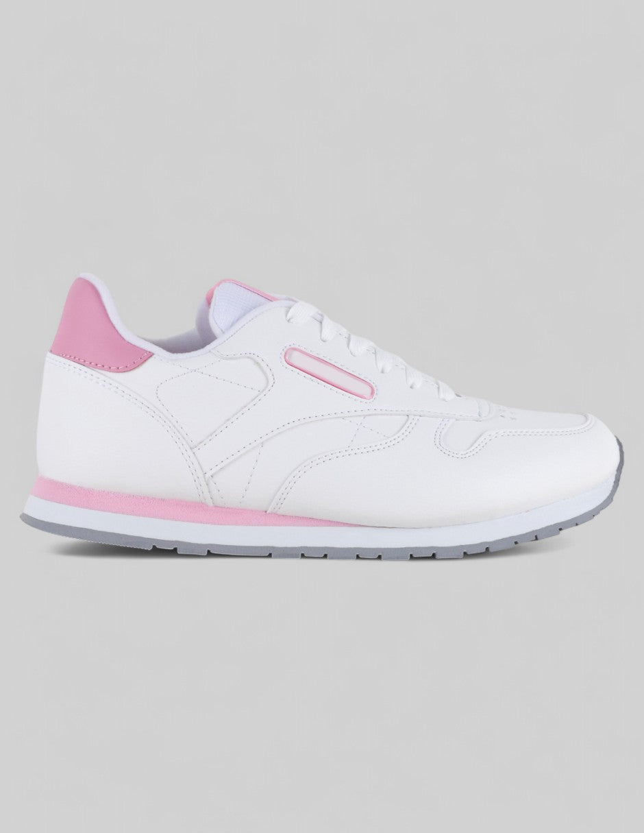Tenis tipo deportivo Agle en Piel vegana – Blanco