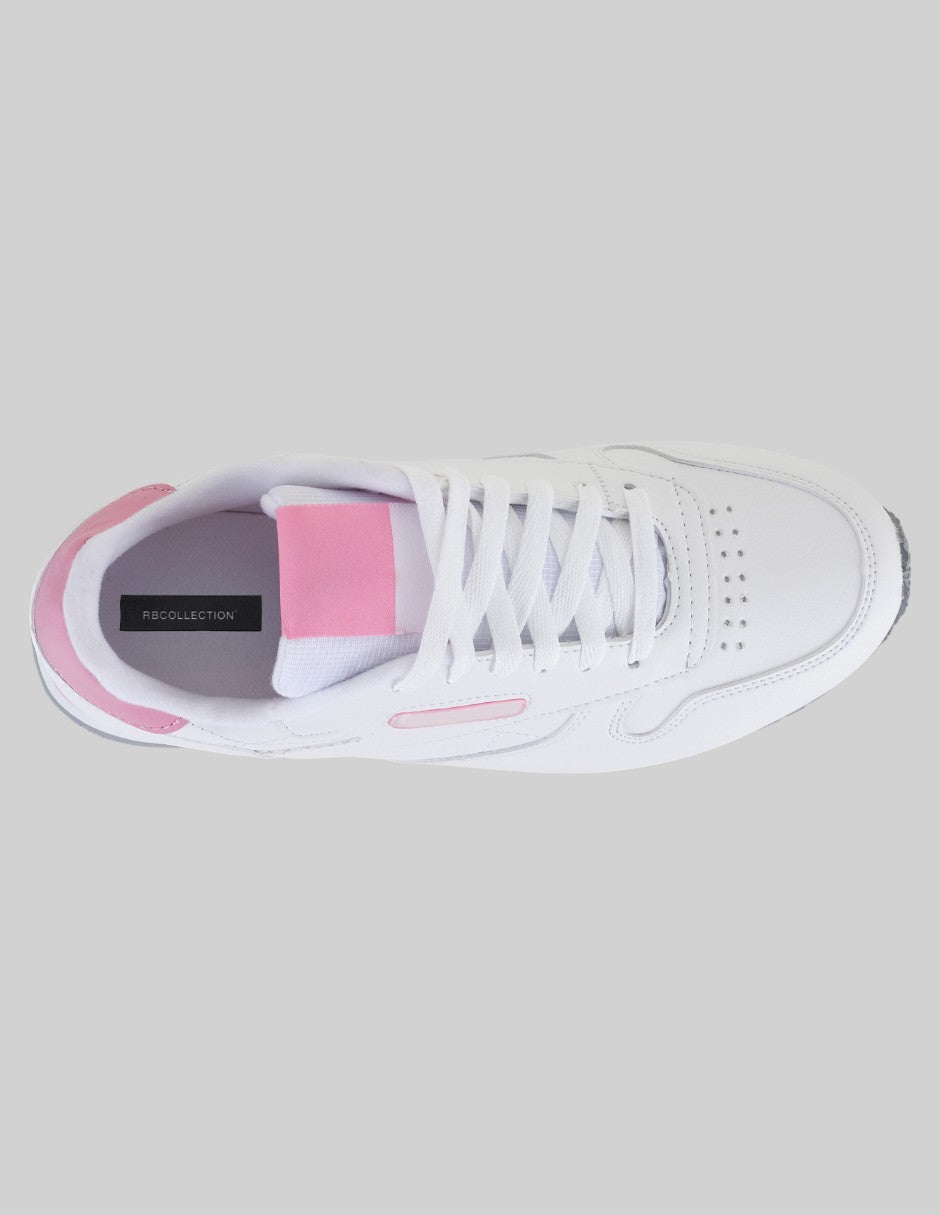 Tenis tipo deportivo Agle en Piel vegana – Blanco