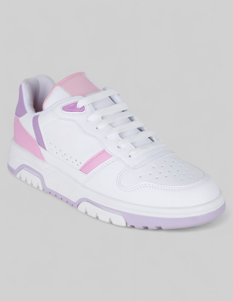 Tenis sin cordones  Urban en Piel vegana – Blanco