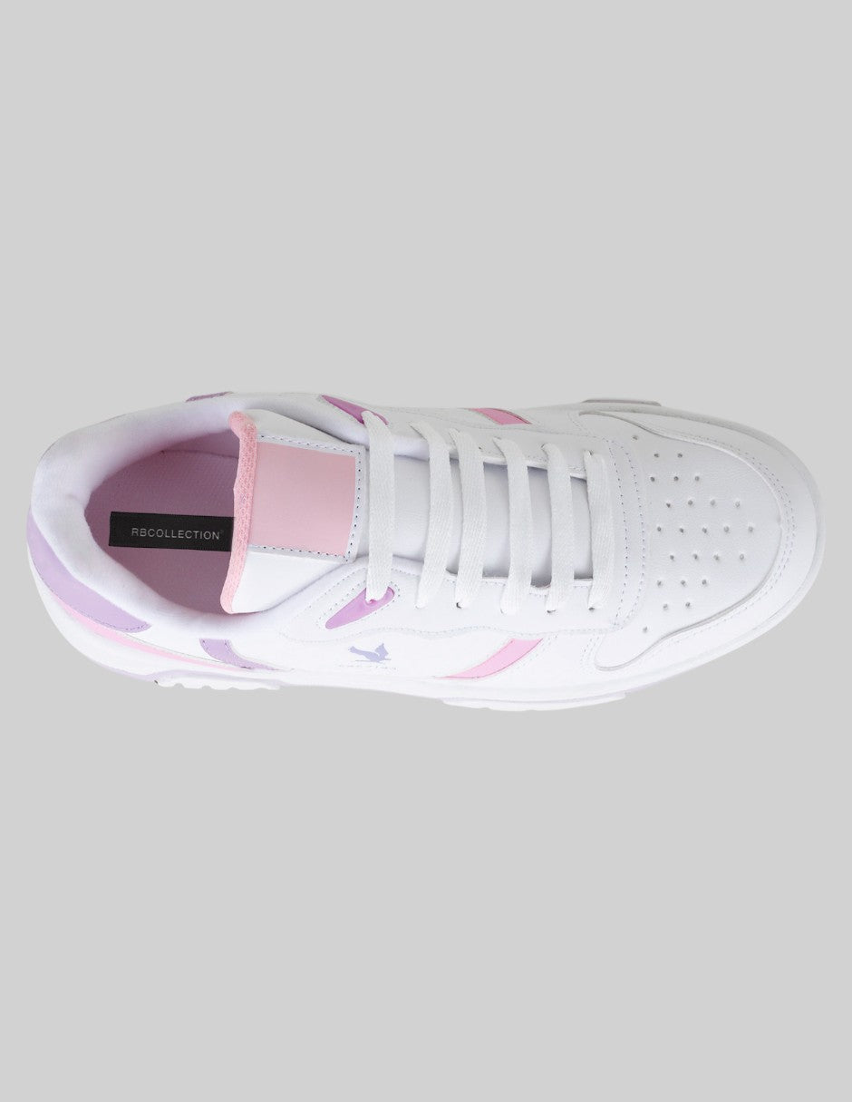 Tenis sin cordones  Urban en Piel vegana – Blanco