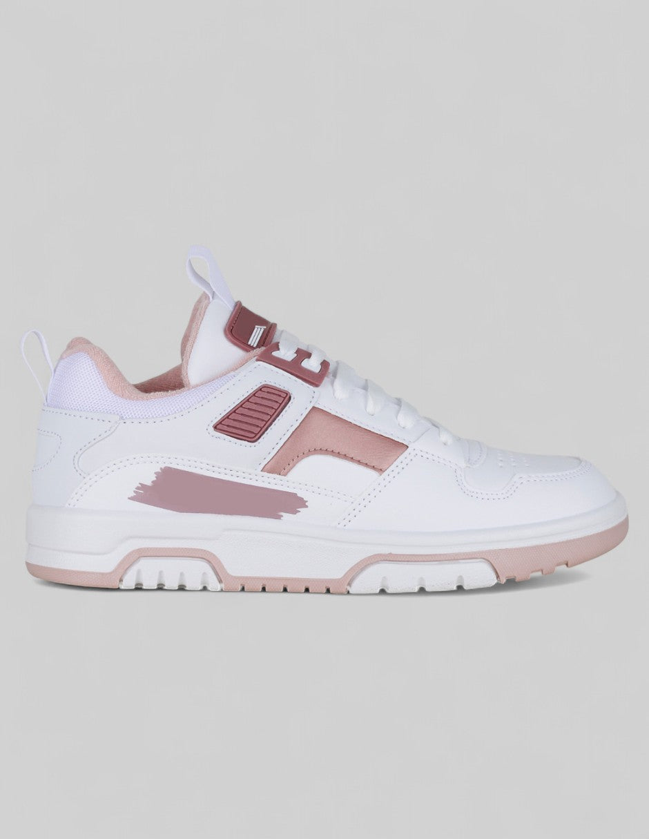 Tenis con cordones  Urban en Piel vegana – Beige