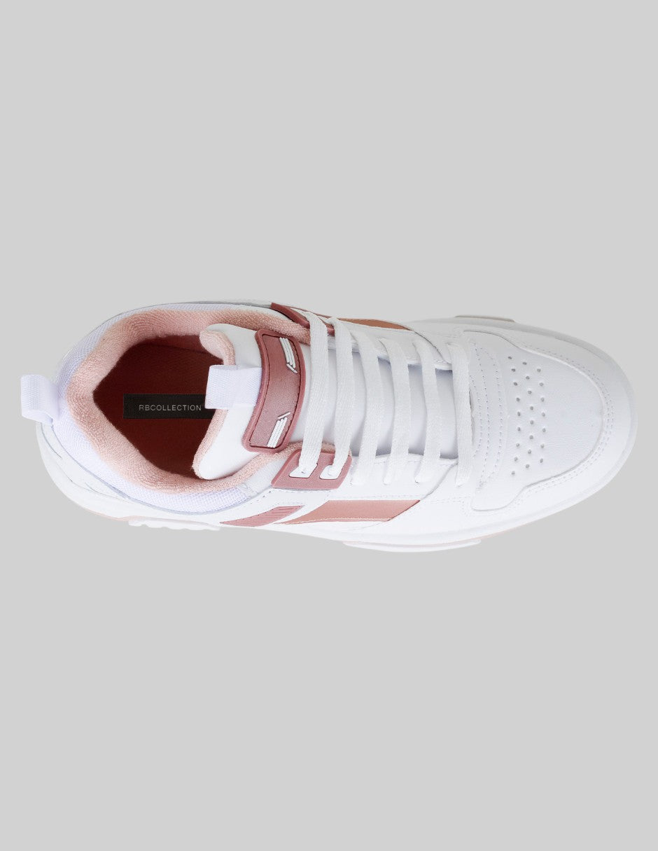 Tenis con cordones  Urban en Piel vegana – Beige