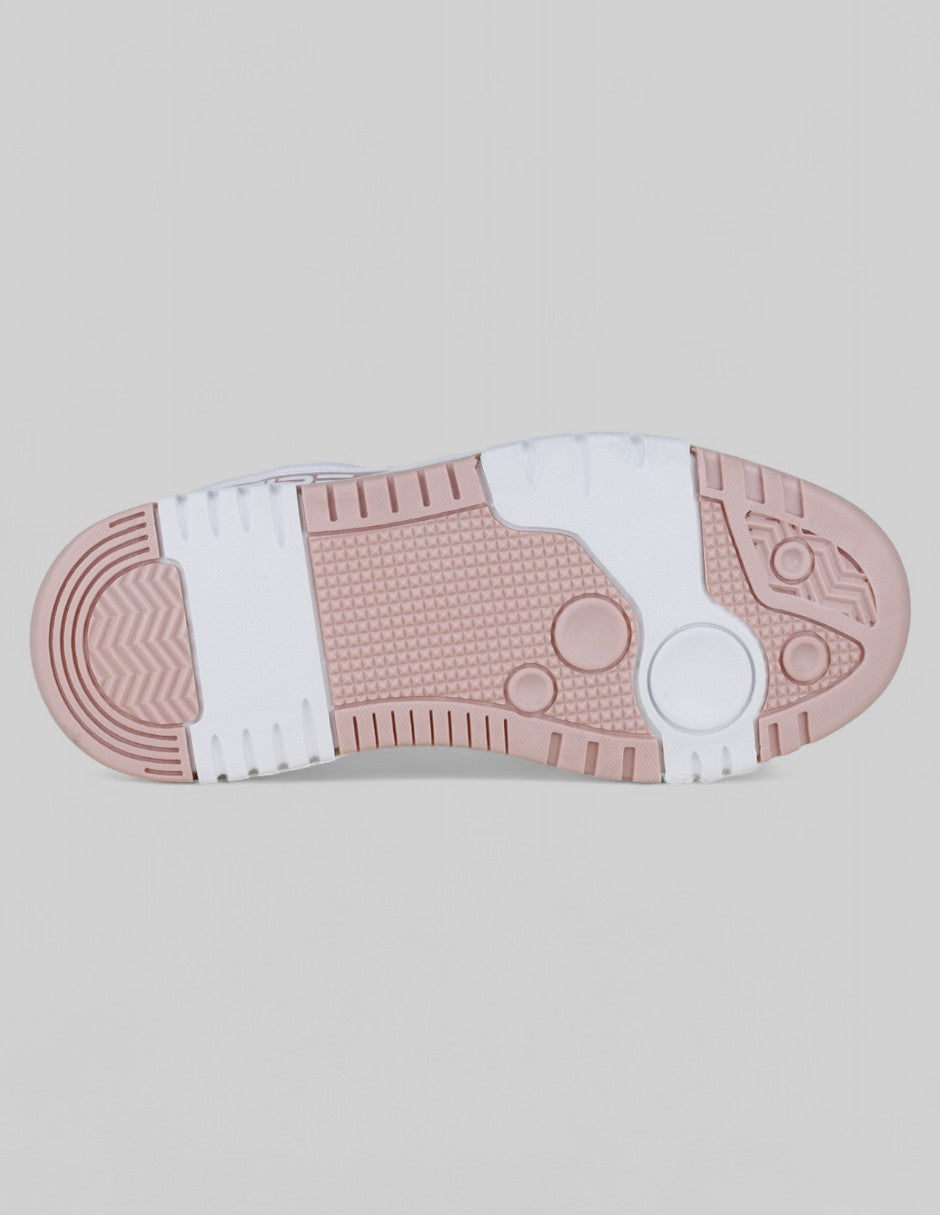 Tenis con cordones  Urban en Piel vegana – Beige