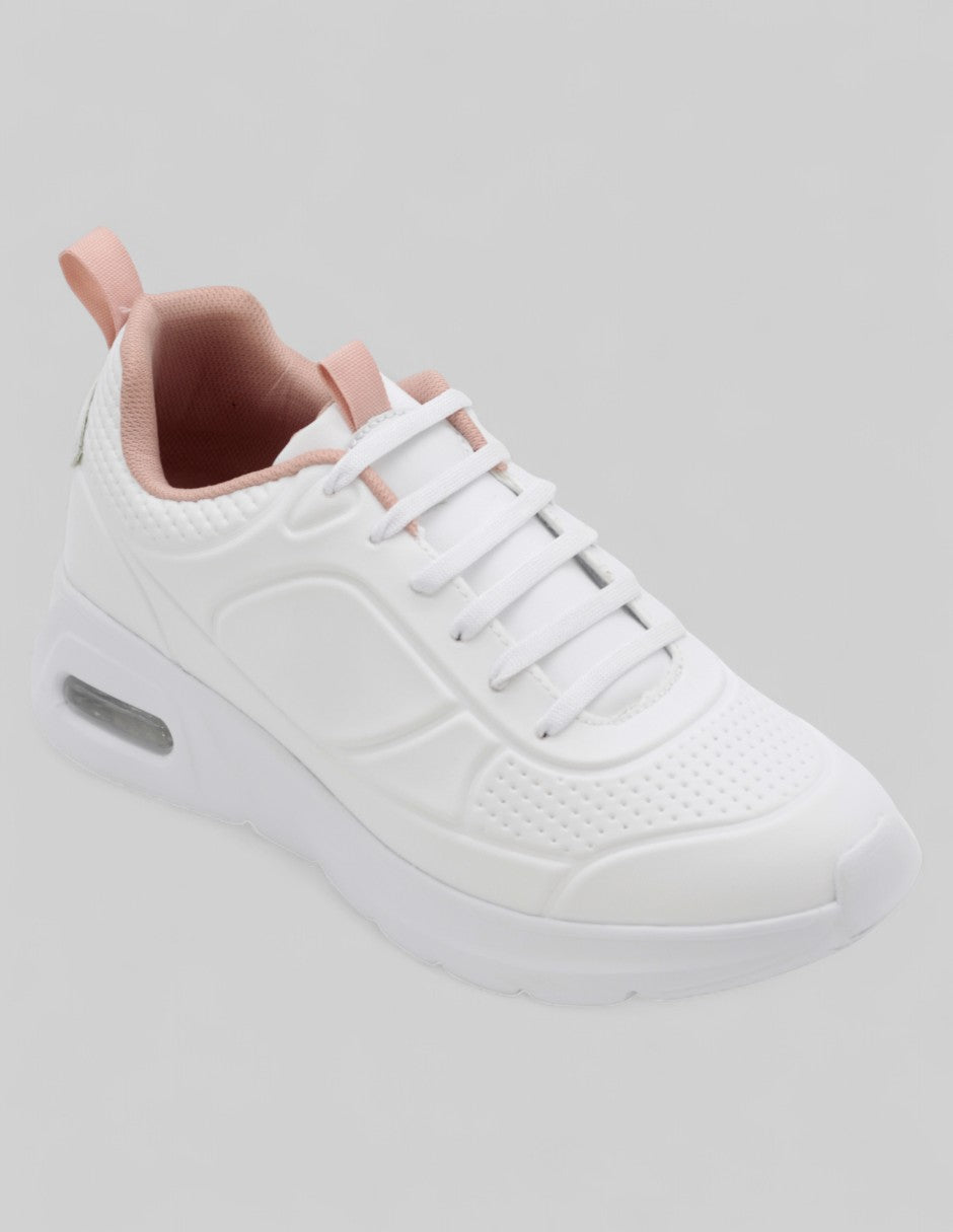Tenis tipo deportivo Exterior Sintético Color Blanco Para Mujer De RBCOLLECTION