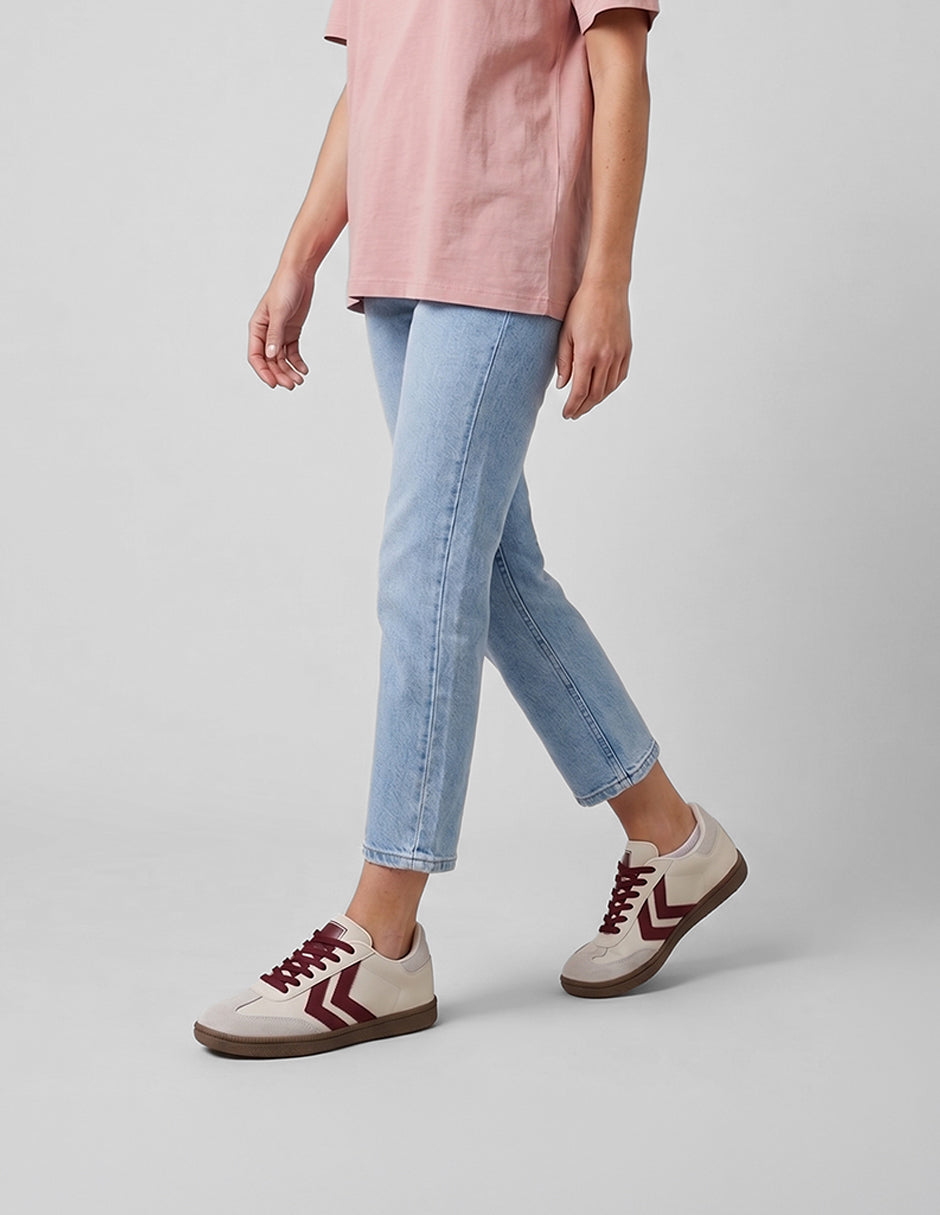 Tenis con cordones  Sam en Piel vegana – Beige