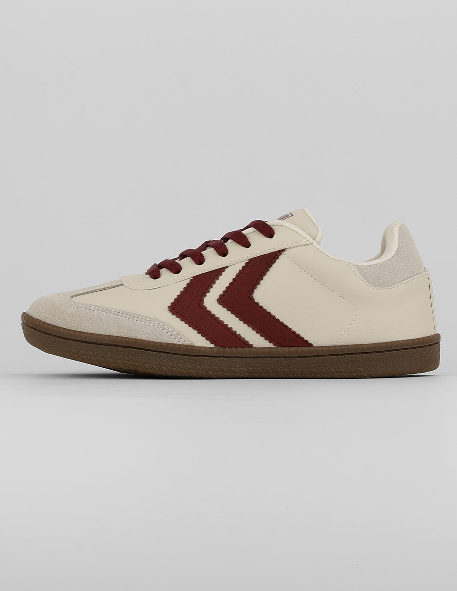 Tenis con cordones Exterior Piel vegana Color Beige Para Mujer De RBCOLLECTION