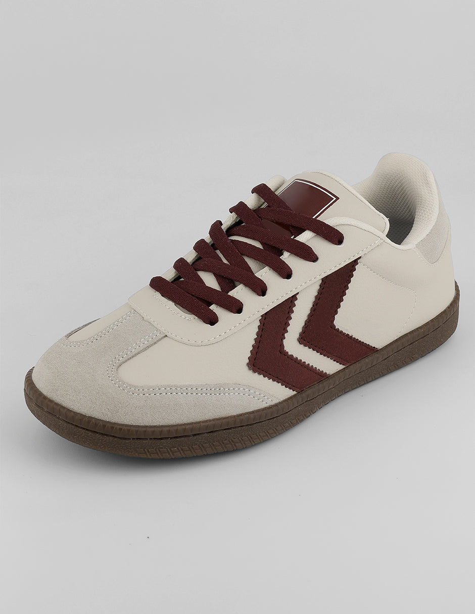 Tenis con cordones  Sam en Piel vegana – Beige