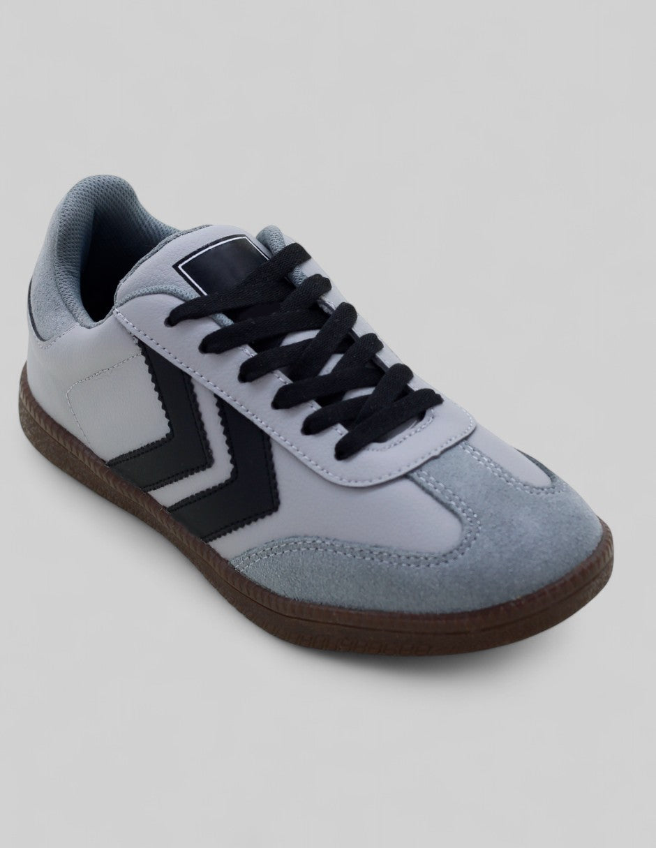 Tenis con cordones Exterior Piel vegana Color Gris Para Mujer De RBCOLLECTION