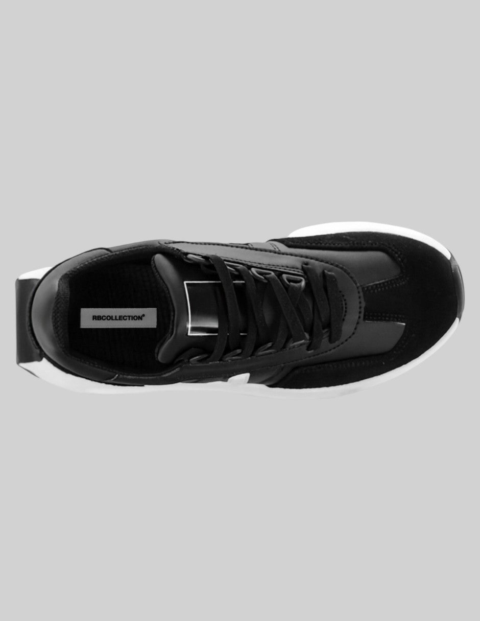 Tenis tipo Deportivo Highline en Piel vegana – Negro