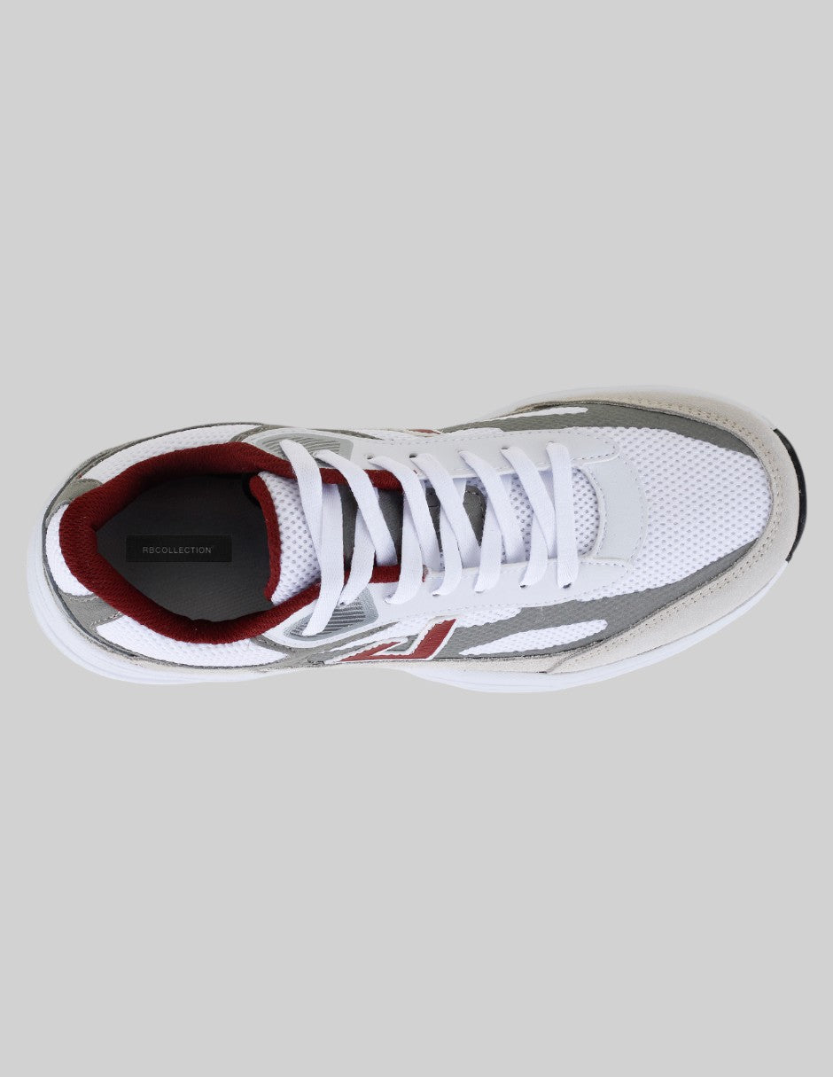 Tenis tipo deportivo  tipo eportivo A&P en Textil – Blanco