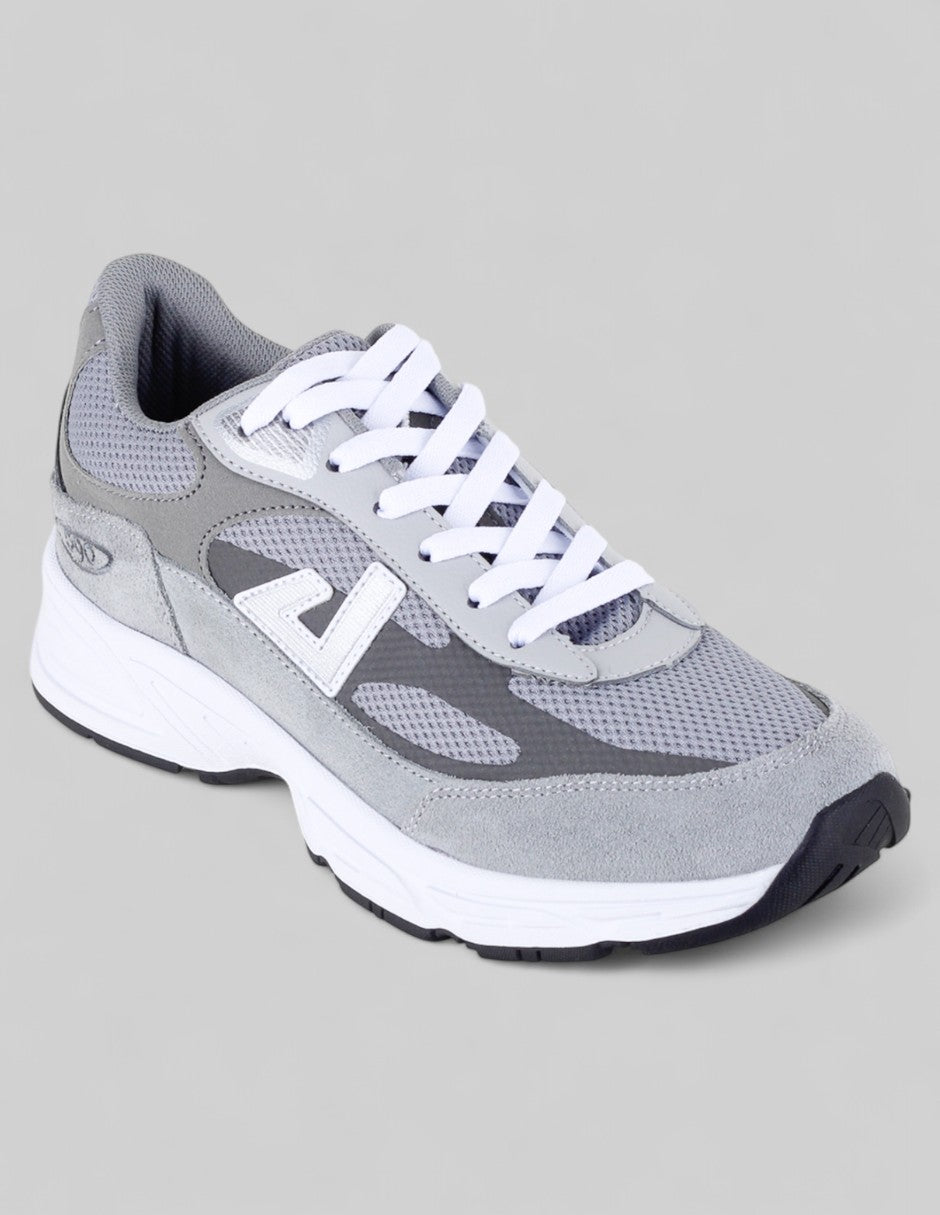 Tenis tipo Deportivo Exterior Textil Color Gris Para Mujer De RBCOLLECTION