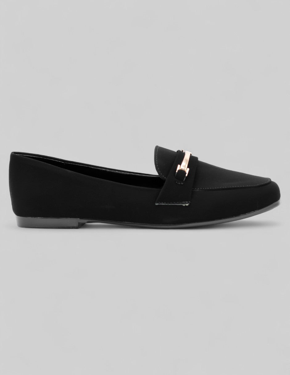 Mocasines Classy en Gamuza – Negro