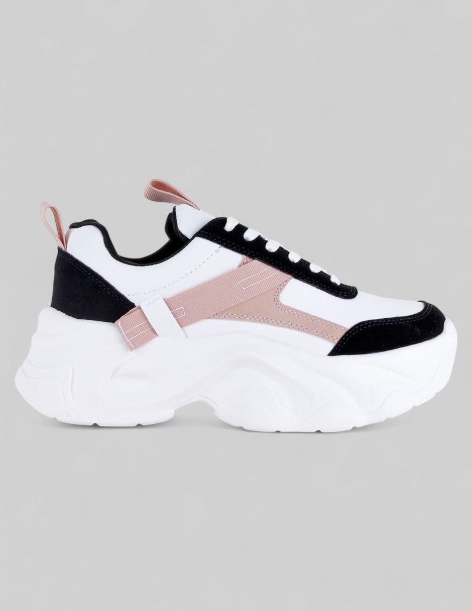 Tenis tipo deportivo  Chunk en Sintético – Blanco