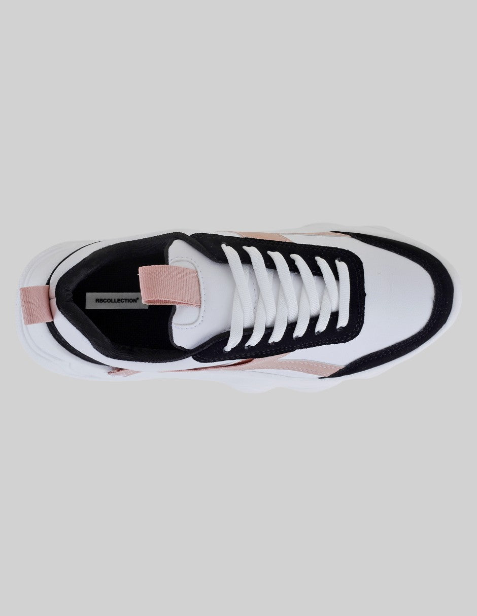 Tenis tipo deportivo  Chunk en Sintético – Blanco