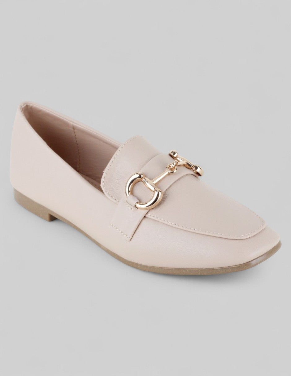 Mocasines Exterior Piel vegana Color Beige Para Mujer De RBCOLLECTION