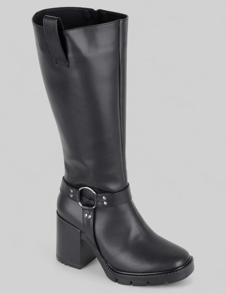 Botas altas Exterior Piel vegana Color Negro Para Mujer De RBCOLLECTION