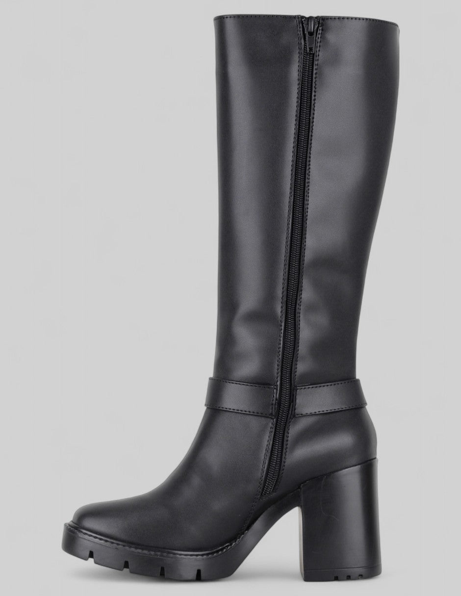 Botas altas Hella en Piel vegana – Negro