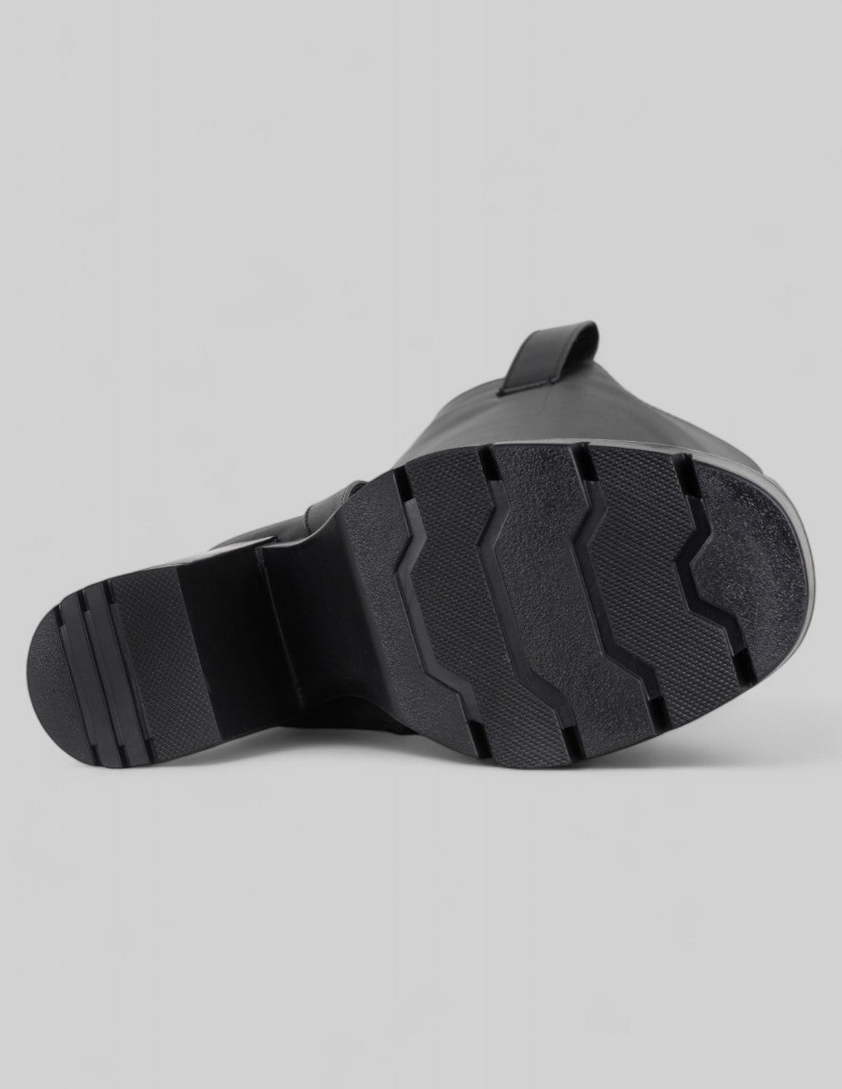 Botas altas Hella en Piel vegana – Negro