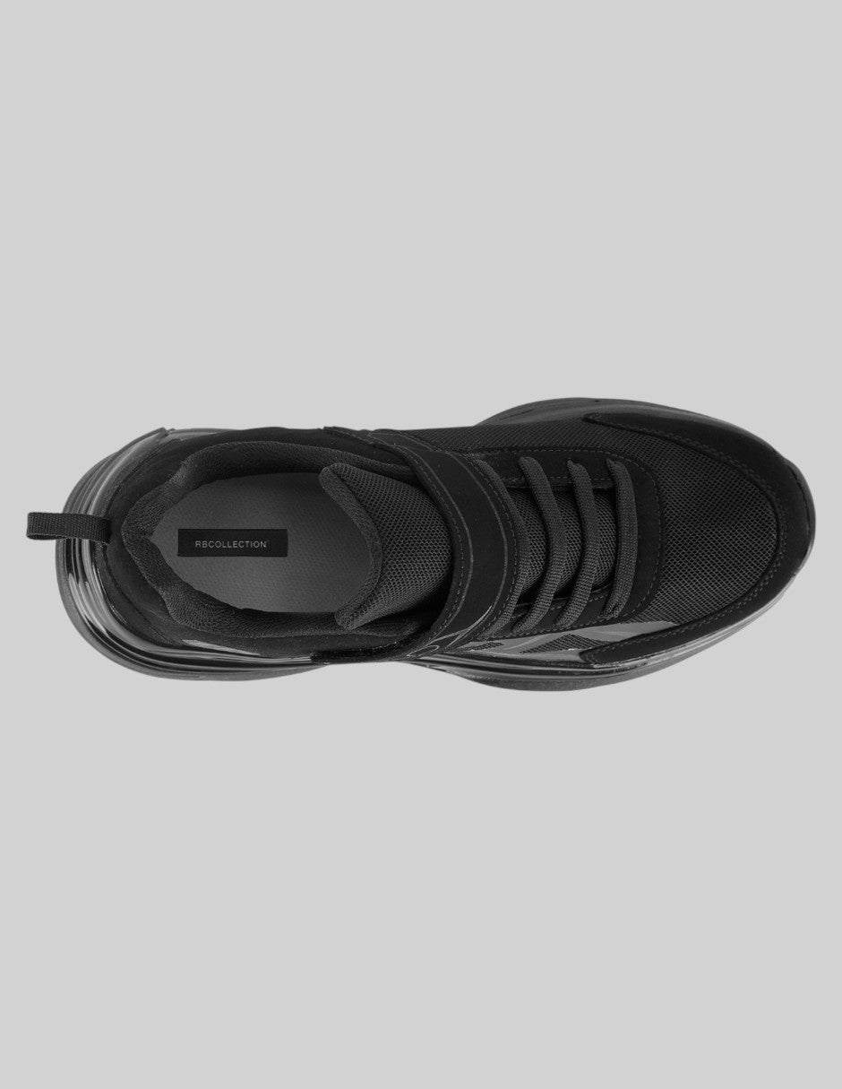 Tenis tipo deportivo Urban en Textil – Negro