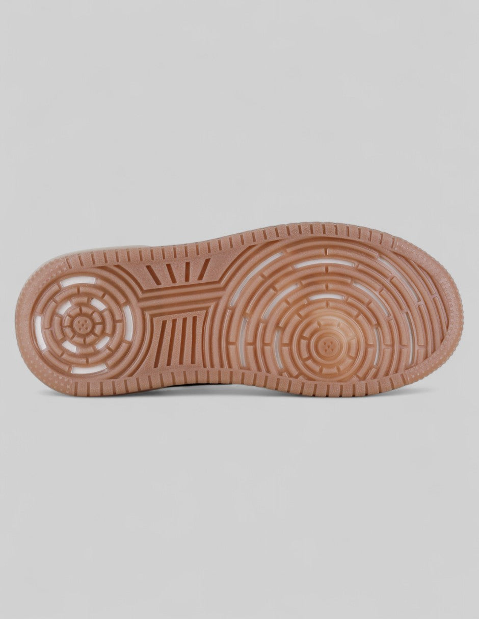 Tenis con cordones Urban en Piel vegana – Beige