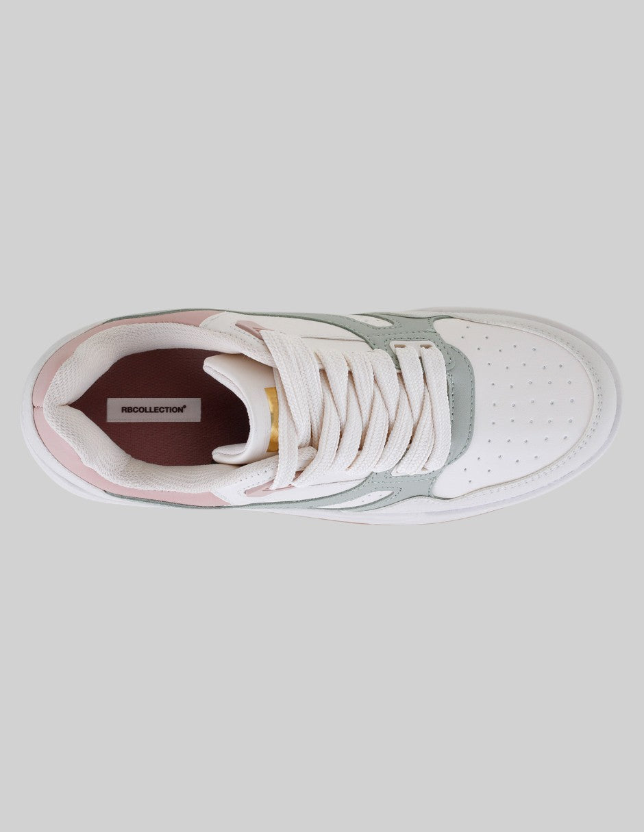 Tenis con cordones Urban en Piel vegana – Beige